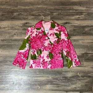 Moschino Cropped Floral Blazer sz xs
